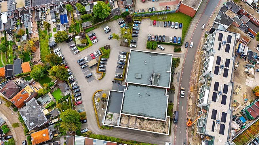 De Kolk Medisch Centrum in Almelo van bovenaf