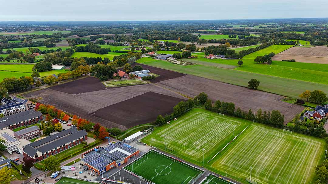 Drone foto locatie woonwijk De Eschenhoek Tubbergen
