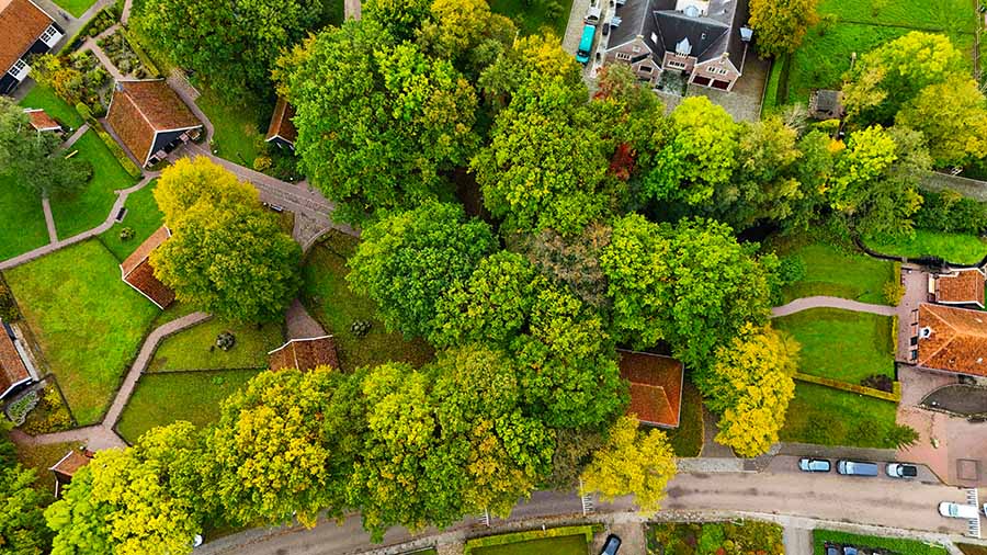 Plan voor levensloopbestendige woning aan Smitshuisstraat foto bovenaf