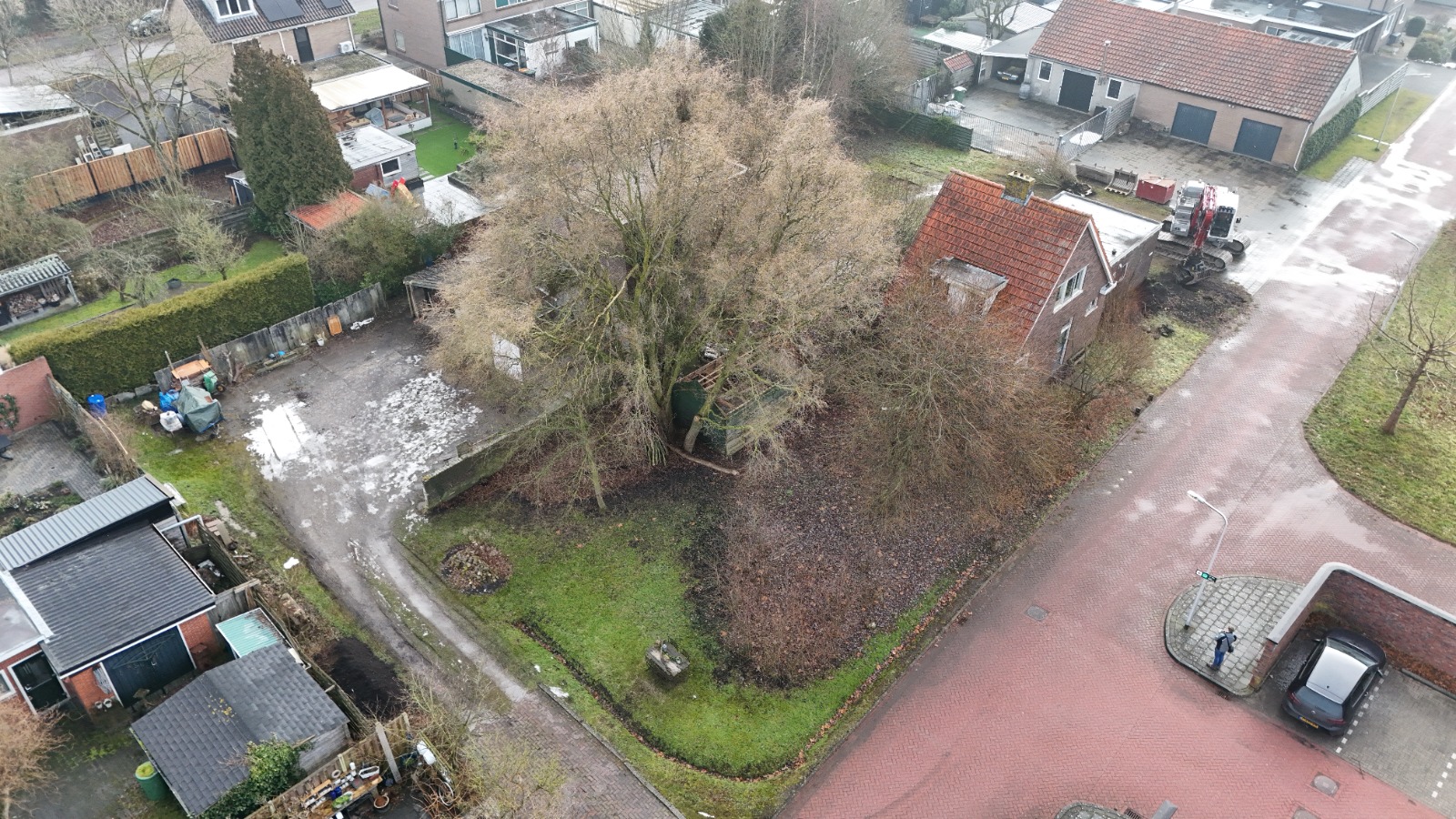 Start sloop Steenhouwershof Hoogeveen dronefoto
